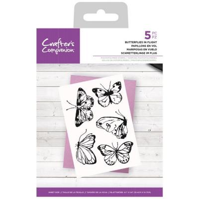 Crafter's Companion Clear Stamps - Butterflies In Flight